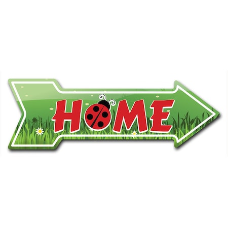 Home Arrow Decal Funny Home Decor 30in Wide